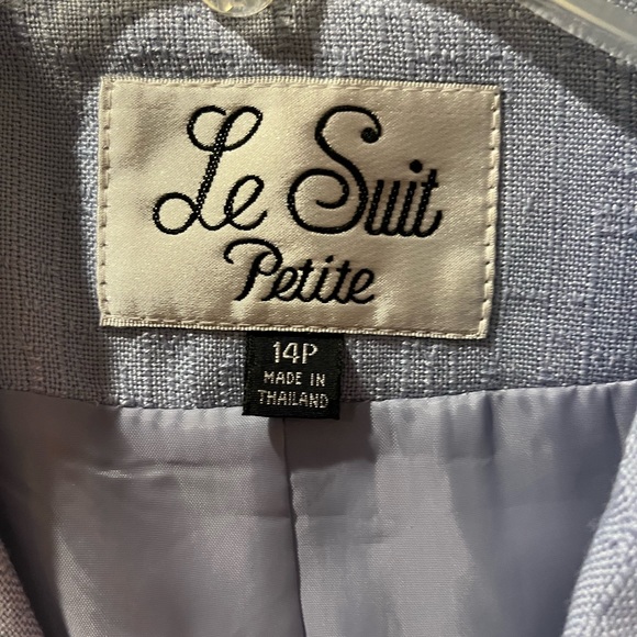 Le Suit Light Blue 2 Piece Women’s Suit 14p - Picture 4 of 5